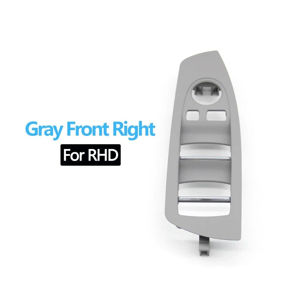 

RHD передняя дверь автомобиля, переключатель управления окном, внешняя рама, панель, накладка для BMW 7 серии F01 F02 F04 730 735 740 745 750 760 Gray Front Right