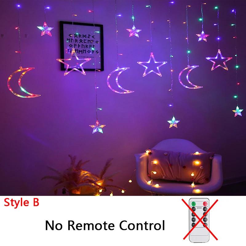 Christmas Decor String Garland Curtain Light LED for Wedding Home Christmas Tree Ornament 2024 Navidad Xmas Gift 2025 New Year