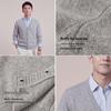 Hengyuanxiang Baby Cashmere V-Neck Men's Cardigan
