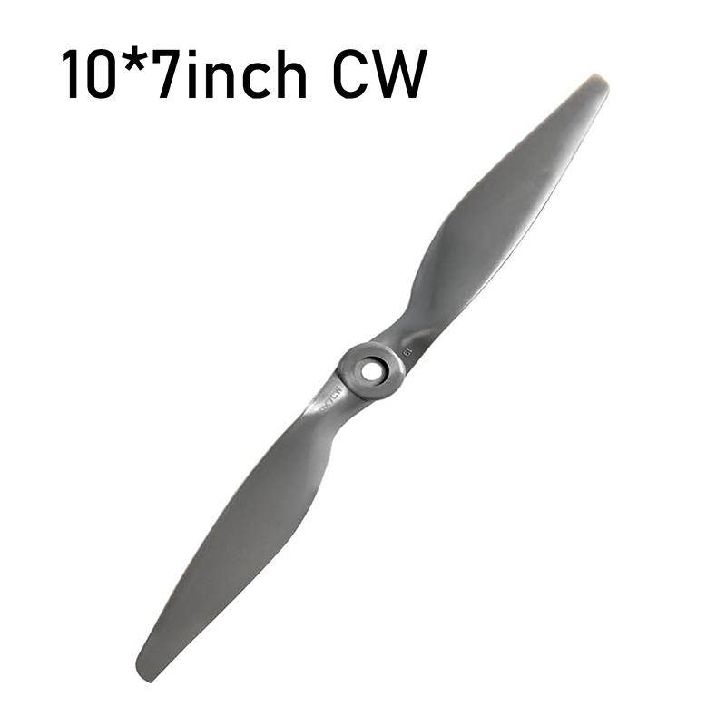 Cw Ccw Rc Propellers7X5 8X6 9X6 10X7Inch Gray 2-Vane Direct Drive Nylon Propeller With Adapter Rings For Rc Airplan Drone Glider