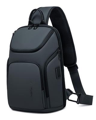 Body Shoulder Large Can Hold 11 Inch Shoulder Bag with USB One Shoulder Crossbody Hiking Casual [FENRUIEN] Bag, Bag, Capacity, iPad, Port, Bag, Men's,