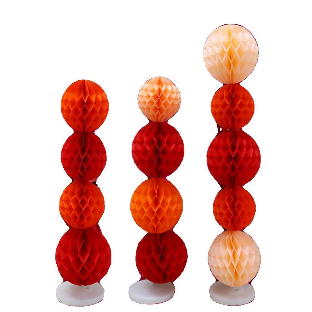 Chinese New Year Lantern Honeycomb Ball Decoration for Birthday and Photo Props