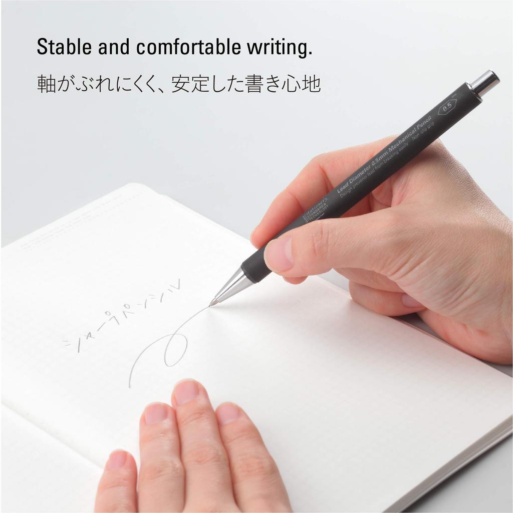 Nitoms STALOGY 0.5mm Mechanical Pencil Black S5010 - Precision Writing Tool
