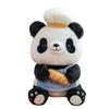 Cartoon Baking Panda Plush Toys Cute Bakery Chef Doll Children's House Pillow