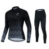 2026 Autumn Velvet Thin Cycling Suit Cycling Suit Bicycle Spring and Women's Long-sleeved Suit Quick-drying Breathable Sunscreen Overalls Trousers