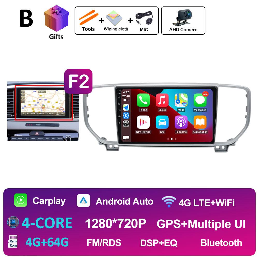 Intelligent System DSP Stereo For KIA Sportage 4 QL 2019 2020 2021 Multimedia Player Navigation GPS Cooling Fan WIFI Auto Tools