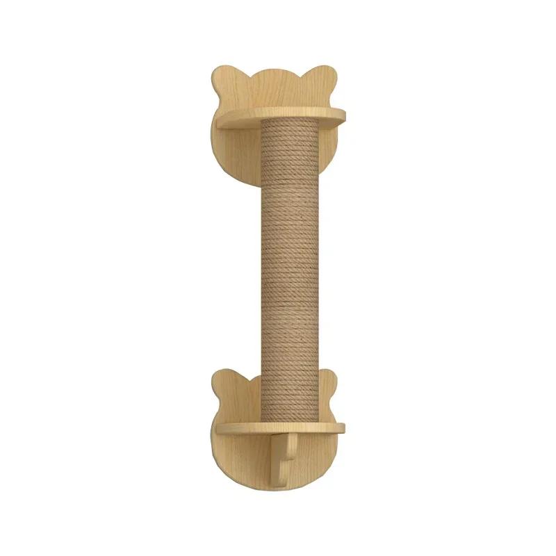 Wooden Cat House Elevated Bed for Cats Wall Mounted Kitten Villa Climbing Shelf for Pets Floating Shelves for Sleeping