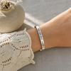 Bracciale a manica dal design semplice, Questo passerà anche, Braccialetto con mantra, Messaggio nascosto inciso, Promemoria di resilienza, Bracciale ispiratore, Regolabile