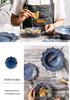 Nordic Retro Baroque Style Dinnerware Set: Embossed Plates and Bowls for Salad, Breakfast, Dessert, Pastry, and Steak.