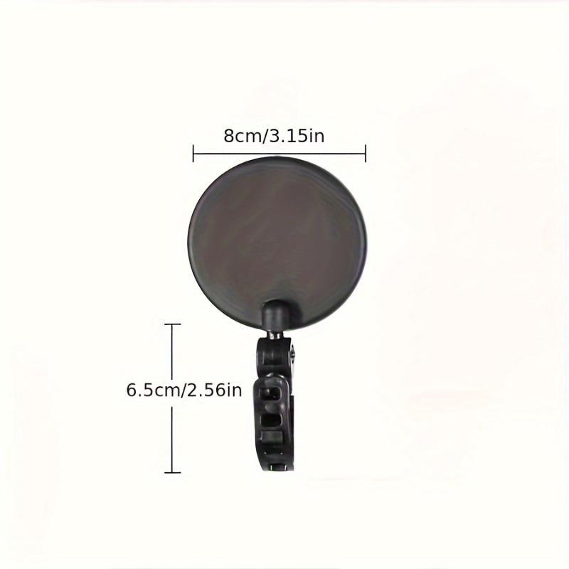 1Pc/2Pcs 360 Degree Electric Scooter Rearview Mirror Rotatable Adjustable Rear View Glass Replacement Wide Angle Convex Surface