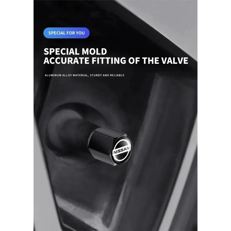 5pcs Car Tire Valve Cap Wheel Stem Cover with Wrench KeyChain For Nissan Nismo Sylphy Juke Qashaqai Titan Altima Xtrail Patrol