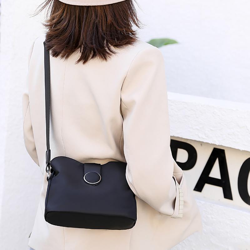 Waterproof Nyl Shoulder Bags For Women, New Arrival Female Small Crossbody Handbag, Solid Color Messenger Bag