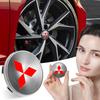 4pcs Car Wheel Center Hub Cap Emblem Wheel Sticker For Outlander Lancer 10 9 ASX RALLIART Eclipse L200 Pajer