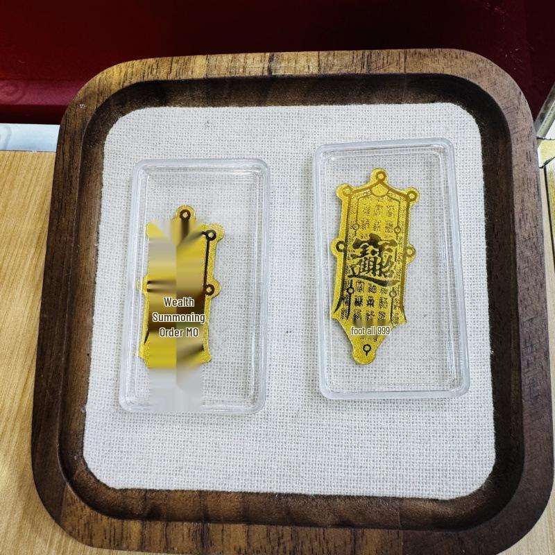 Pure Gold 999 Wealth-Boosting Mobile Phone Sticker - 2mg Gold for Daily Prosperity