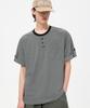 TRILLION Roll-Up One-Pocket Henley Neck Short Sleeve T-Shirt_4Color