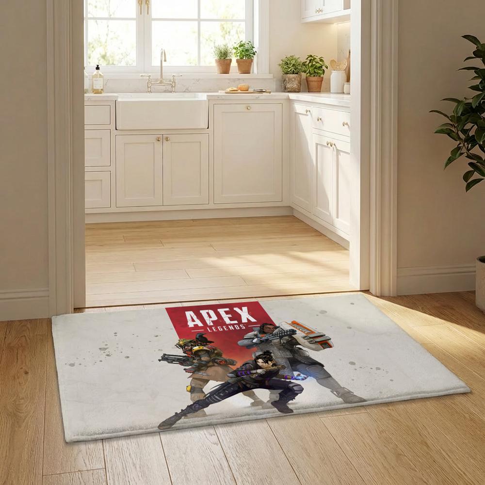 Anime Cool Hot A-Apex L-Legend Floor Mat Flannel Door Mat Non-Slip Bedroom Living Room Home Decor