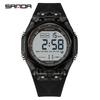 SANDA New 6289 Fashion Student Electronic Watch Sports Multi Functional Waterproof LED Student Electronic Watch Alarm Clock