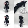 Siren Head Series Black Dog Plush Toy Crooked Neck Horror Stuffed Doll 30cm/11.8inch Height
