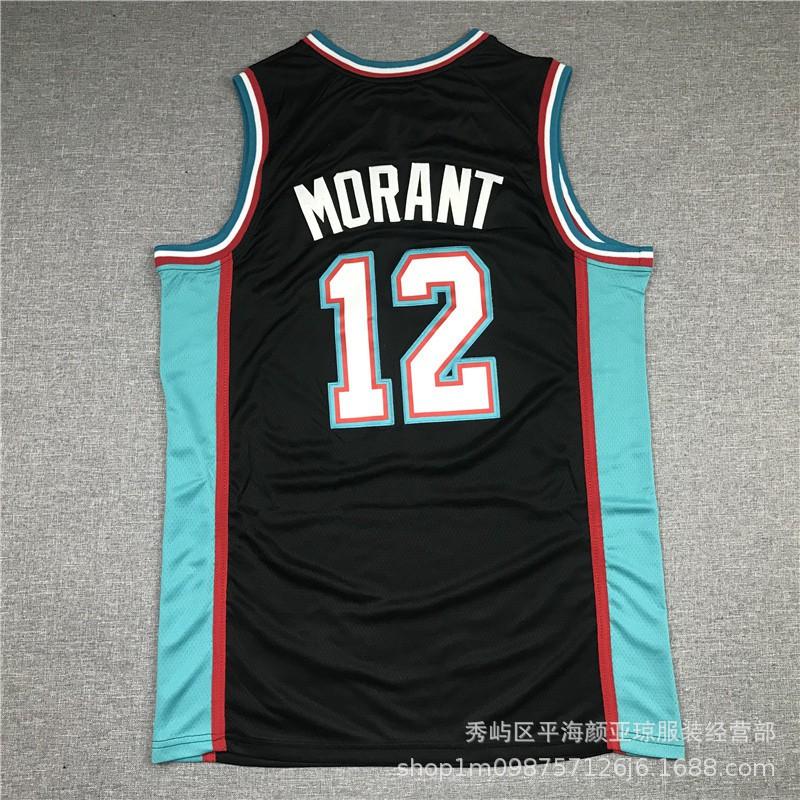 Embroidered Basketball Jersey Memphis Grizzlies Ja Morant 12 Mike Bibby 10 Unisex Performance Sport Shirt