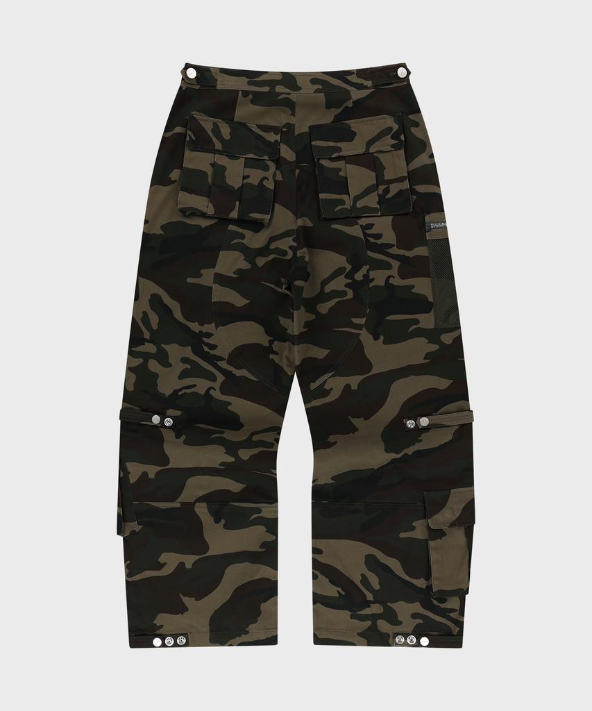 THEVINYLHOUSE Military Cargo Pants Camo