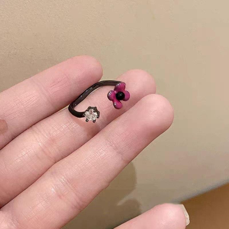 Tide Temperament Sweet Niche Versatile Design Ring Daily Commute Index Finger Ring