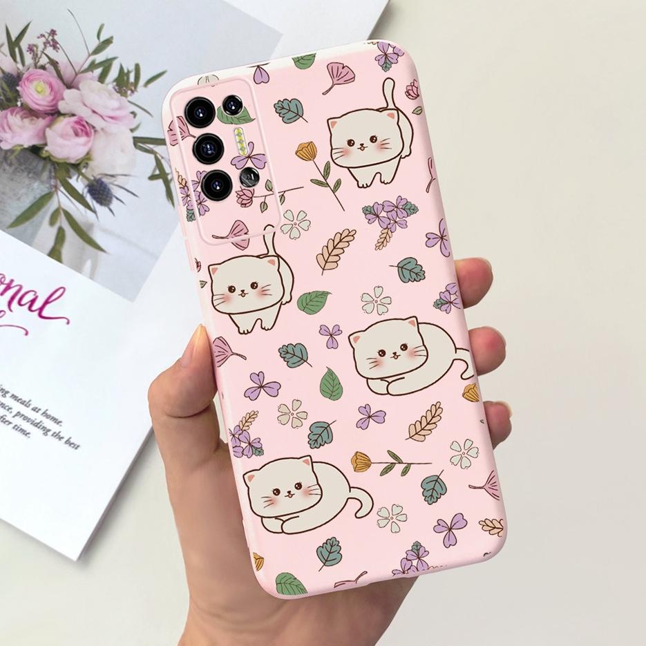 For Tecno Pova 2 Case LE7 LE7n Cute Dinosaur Cartoon Cover Soft Silicone Phone Case For Tecno Pova 2 Pova2 Back Cover 6.9'' Bags