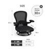 Claiks Seat Chair with Armrest, 360 Degree Smooth Rotation, Swivel Chair, Floor Chair, Flip-Up Armrest, Ergonomic Desk Chair, Compatible with Low