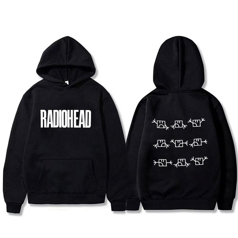 Rock Band Radiohead Funny Meme Hoodie Men Women Casual Retro Gothic Hooded Sweatshirt Male Fashion Hoodies