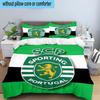 Sporting Portugal Crest 3PCS Bedding Set 2D Printing (Includes 1 Duvet Cover + 2 Pillowcases Coreless), Bedroom decor,Fan gift