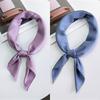 Small Square Autumn Towel Solid Color Summer Fashion Spring Professional Headscarf Korean Style All-Matching Work Women's Small Silk Scarf