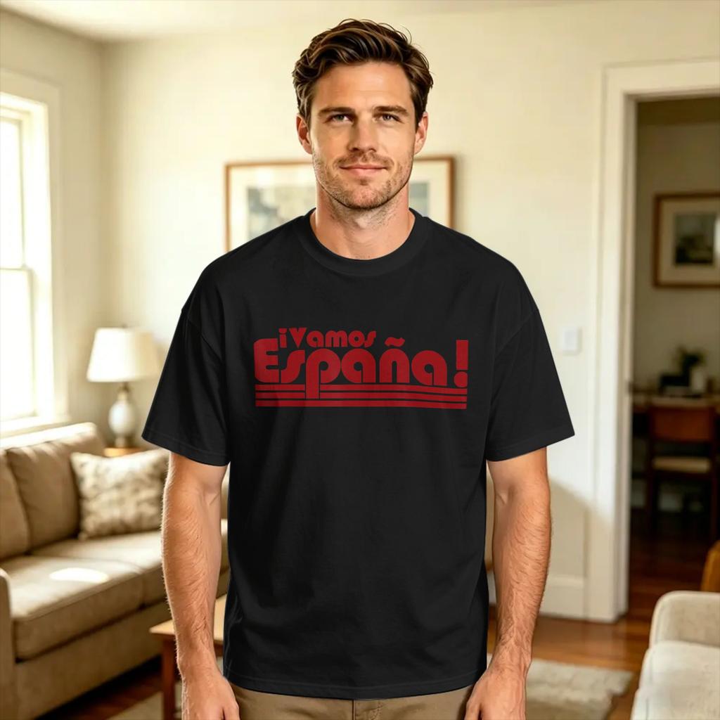 Soccer Fan 2026 Spain Vamos Espana TShirt Unisex Streetwear TShirts Summer O Neck Trending Tee Shirt Loose Oversized Clothing