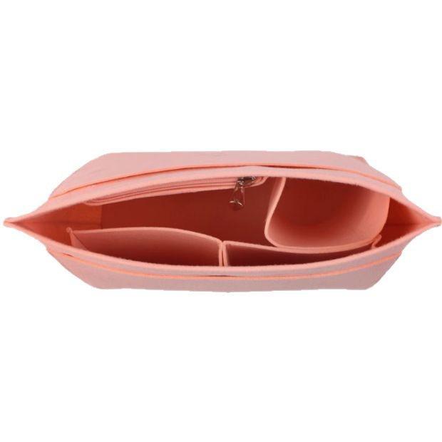 Large Capacity Felt Dumpling-Shaped Cosmetic Organizer Bag