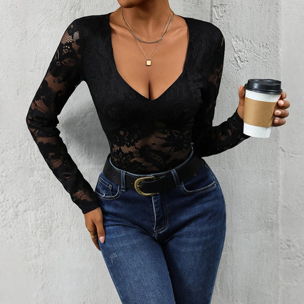 Tuta Sexy Monocolore a Manica Lunga da Donna Primavera Autunno Abbigliamento Casual da Donna Vendita all'Ingrosso