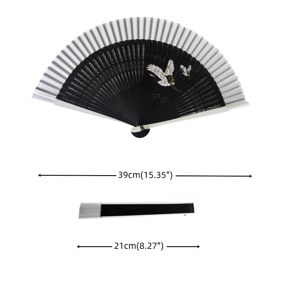 Sarkovos Natural Bamboo Folding Japanese for Yukata and Summer Heatstroke Summer Premium Gift for Fireworks Stylish Japanese Gorgeous Souvenir Fan