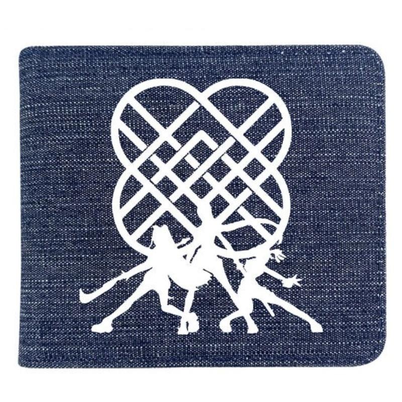 Fold Denim Kpop Hunters Rumi Zoey Mira Anime Wallet Short Purse