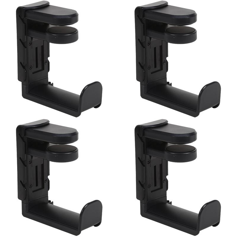 Adjustable Desk Gaming Headphone Stand 1/2/4PCS With Edge Hook Gamepad Headset Hanger Rotation Support Earphone Holder