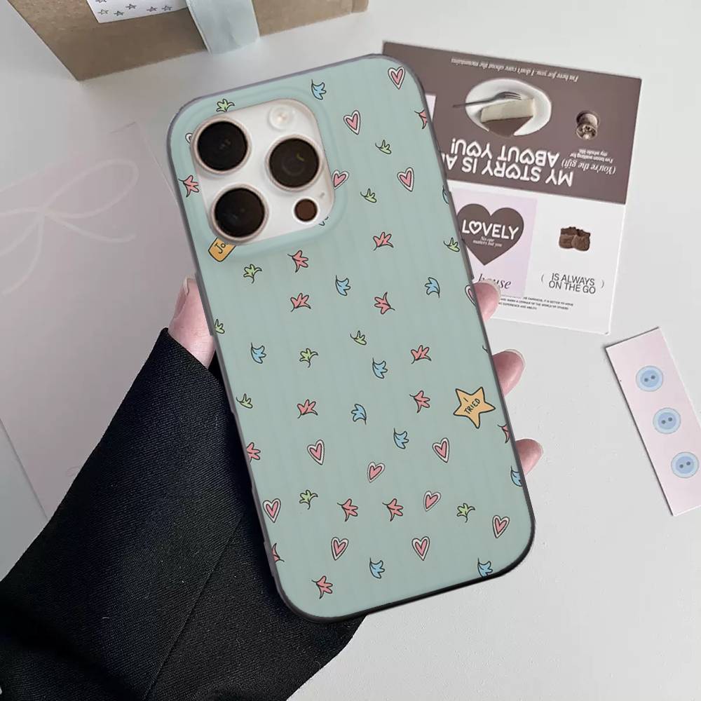 New Heartstopper Anime Stripe Corrugated Shockprof Phone Case For IPhone 17 16 15 14 13 12 11 Pro Max Plus Pro Cover