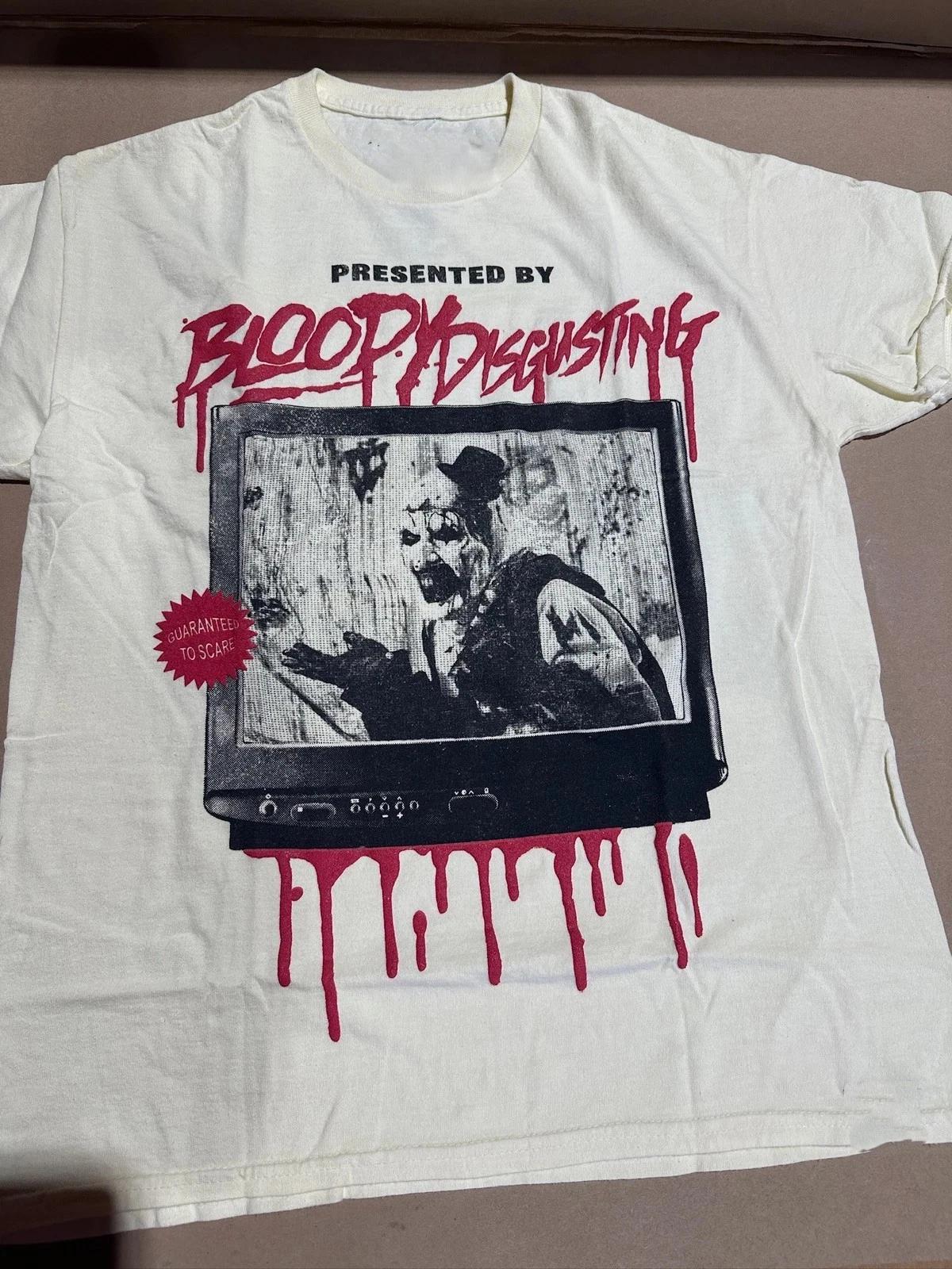 NWT Men s Bloody Disgusting x Terrifier Clown T-Shirt RARE Exclusive BESTSELLER S