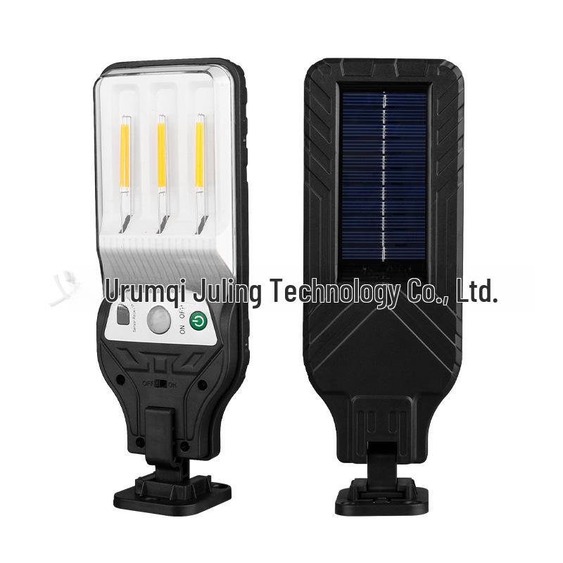 Solar-Powered Motion Sensor LED Street Light with Remote Control, Waterproof for Outdoor Garden