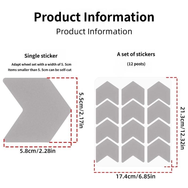 Road Bike Spoke Reflective Sticker Safety Decals Wheel Rims Reflective Sticker Signs for Night Cycling Enduring