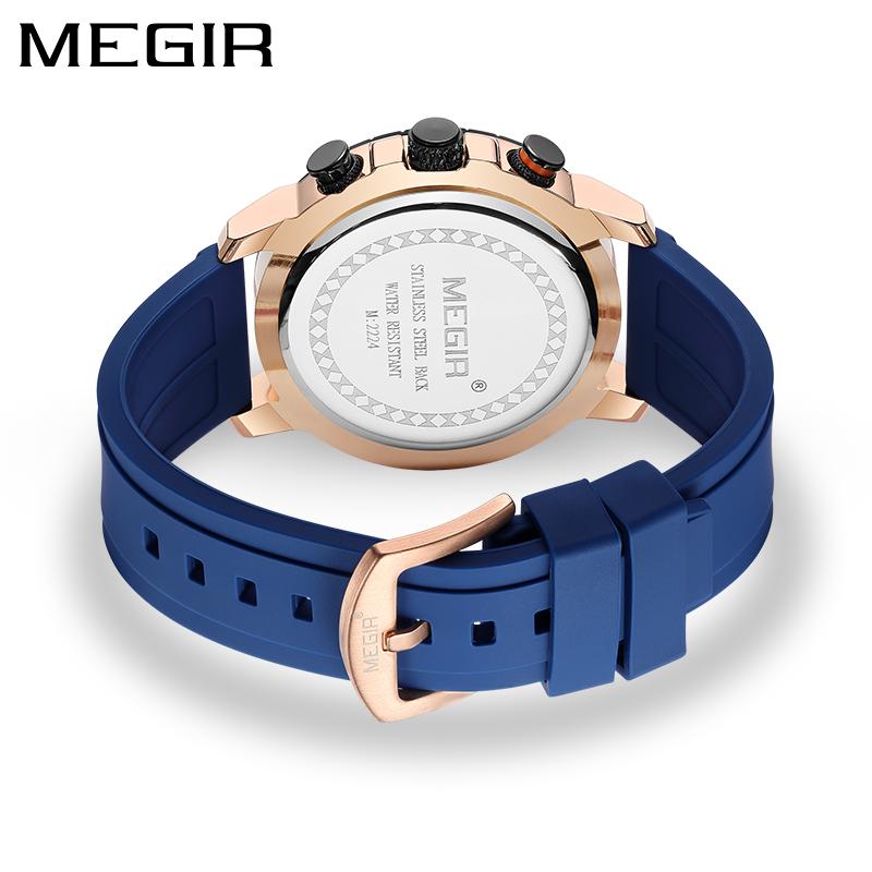 Men Wristwatch Fashion Casual Quartz Date Watches Luxury Male Clock Chronograph Multifunctional 30M Waterproof Sport