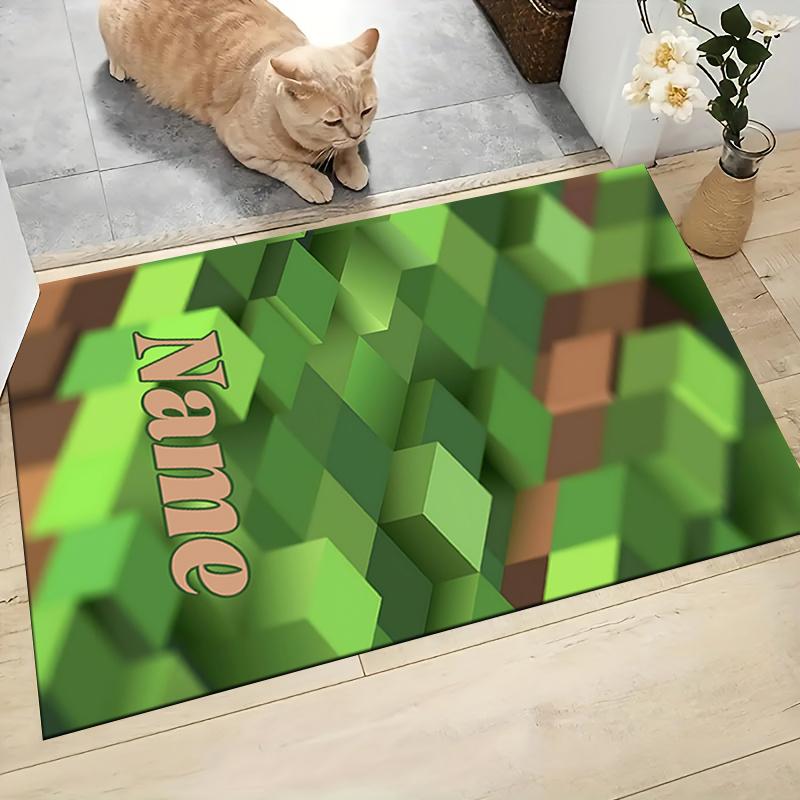 Custom Name Bee Sky Carpet Rug Customizable Soft Washable Anti-Slip Home Living Room Sofa Mats Personalized Rug. 0909409