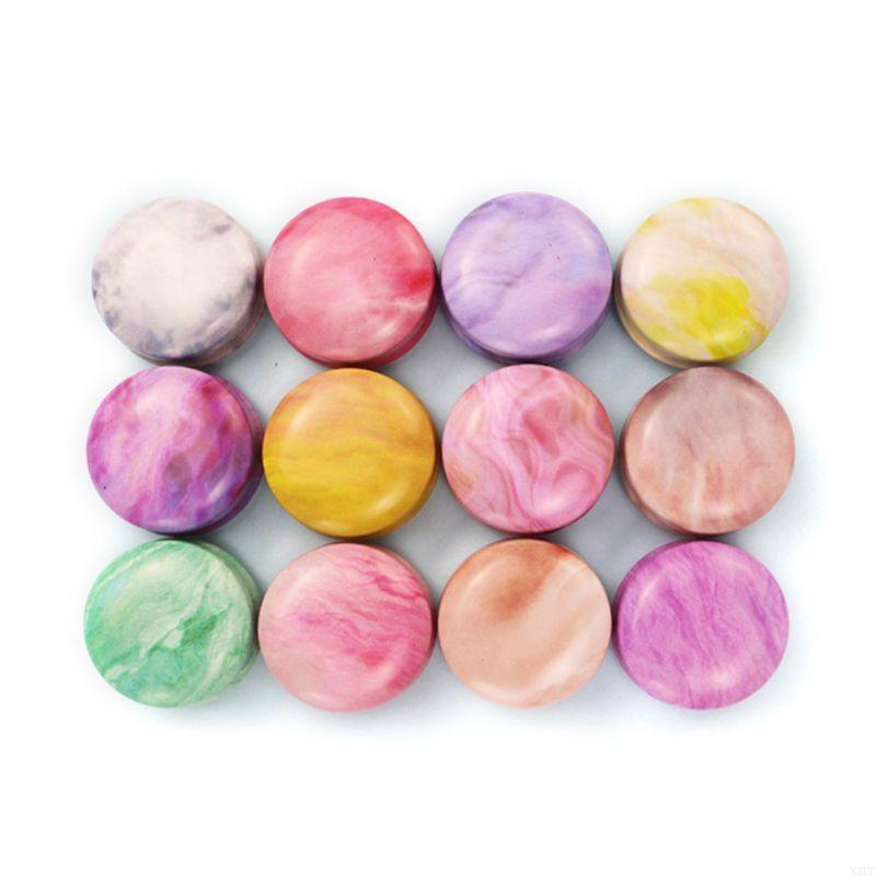 Round Tinplate Storage Box with Lid Spice Herb Powder Cosmetic for Case for Chinese Tradition Grinding Herb Powder X3UC