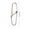 100pcs Dual Lock Fishing Safety Snaps Line Terminal Tackle Accessory (0#)