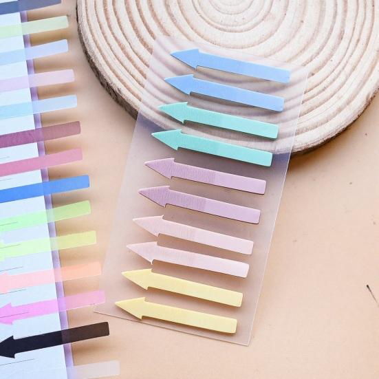 Journaling Supplies Arrow Index Tab Stickers, Translucent PET Page Markers, Document Classification Labels Colorful Sticky Flags for Organizing