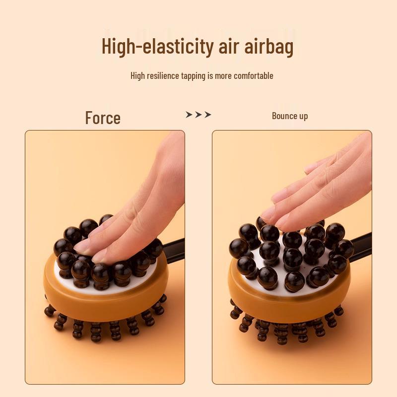Handheld Elastic Acupuncture Meridian Massager for Back, Waist, Shoulder, and Neck
