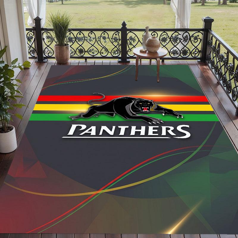 Soft Floor Carpet Penrith Panthers Pattern Area Rug Decorative Mat For Home Room Decoration