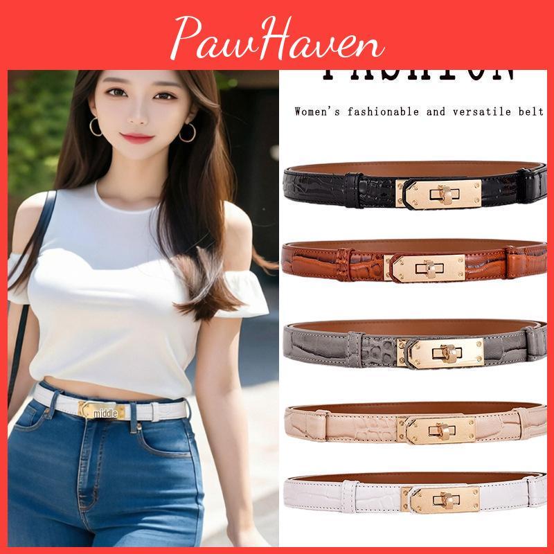 Versatile 2026 Leather Womens Belt For Denim Jeans Korean Fashion Style
