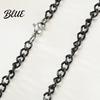Minimalist Necklace Chain for Men Women Black Thin