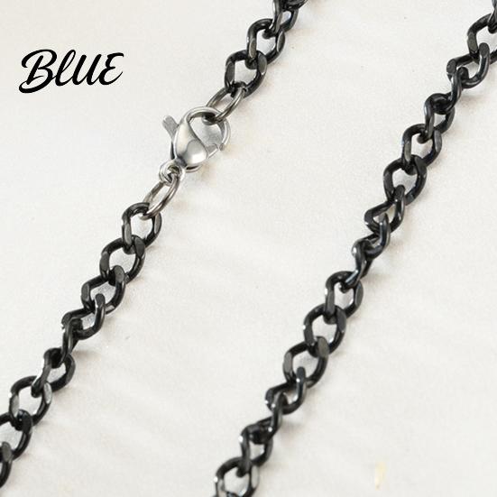 Minimalist Necklace Chain for Men Women Black Thin